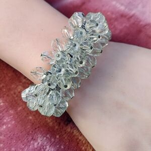 Vintage Crystal Expandable Cha Cha Bracelet
